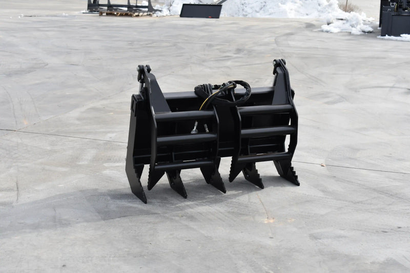 Mini Skid Steer Vertical Root Grapple — 36"–48" | Hydraulic | Independent Tines | 3/8" Steel | Toro Dingo & Bobcat MT50