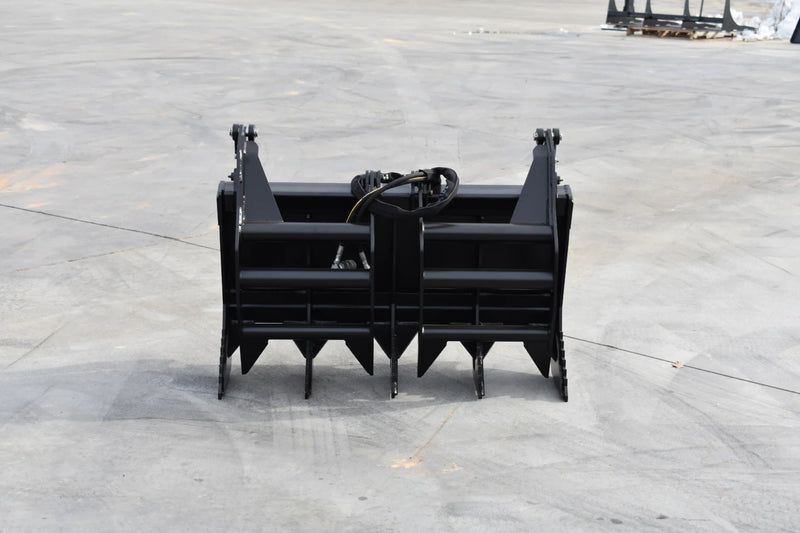 Mini Skid Steer Vertical Root Grapple — 36"–48" | Hydraulic | Independent Tines | 3/8" Steel | Toro Dingo & Bobcat MT50