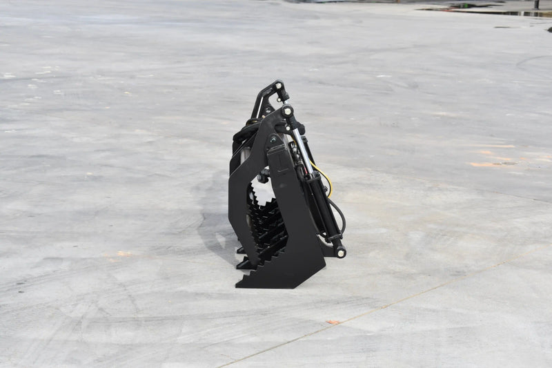 Mini Skid Steer Vertical Root Grapple — 36"–48" | Hydraulic | Independent Tines | 3/8" Steel | Toro Dingo & Bobcat MT50