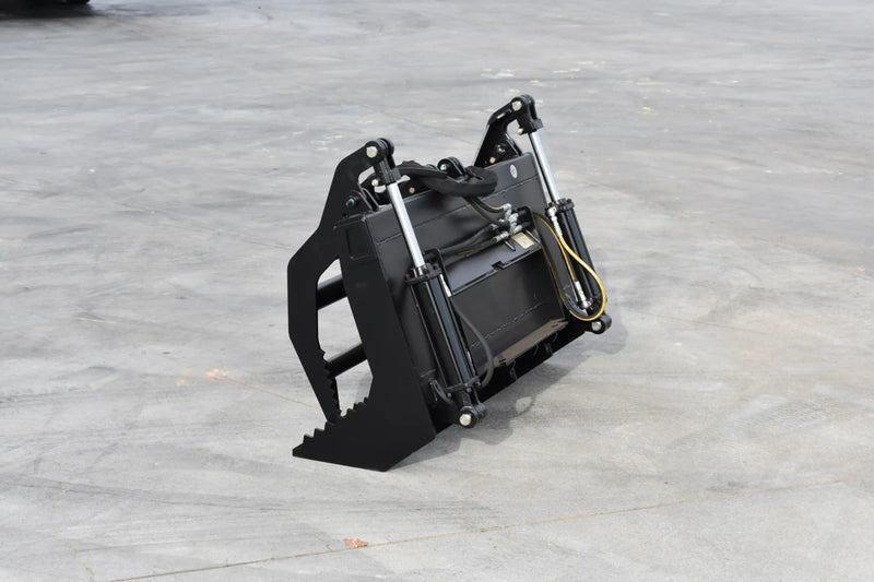 Mini Skid Steer Vertical Root Grapple — 36"–48" | Hydraulic | Independent Tines | 3/8" Steel | Toro Dingo & Bobcat MT50