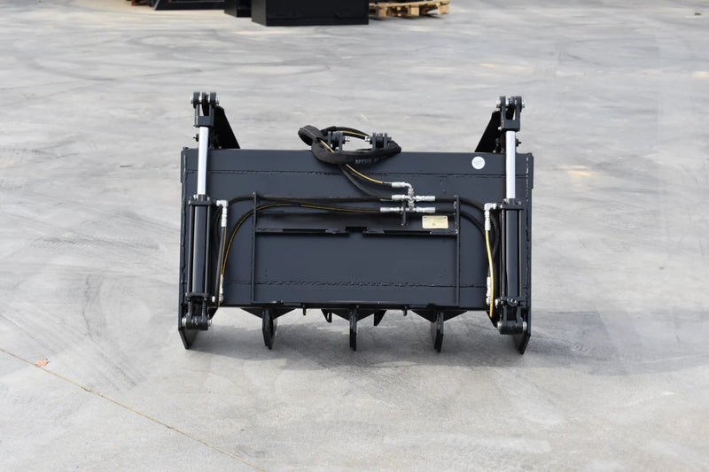Mini Skid Steer Vertical Root Grapple — 36"–48" | Hydraulic | Independent Tines | 3/8" Steel | Toro Dingo & Bobcat MT50