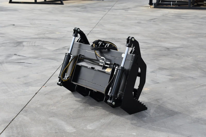 Mini Skid Steer Vertical Root Grapple — 36"–48" | Hydraulic | Independent Tines | 3/8" Steel | Toro Dingo & Bobcat MT50