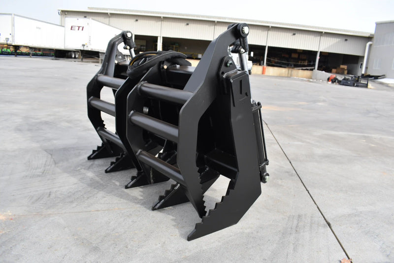 Mini Skid Steer Vertical Root Grapple — 36"–48" | Hydraulic | Independent Tines | 3/8" Steel | Toro Dingo & Bobcat MT50