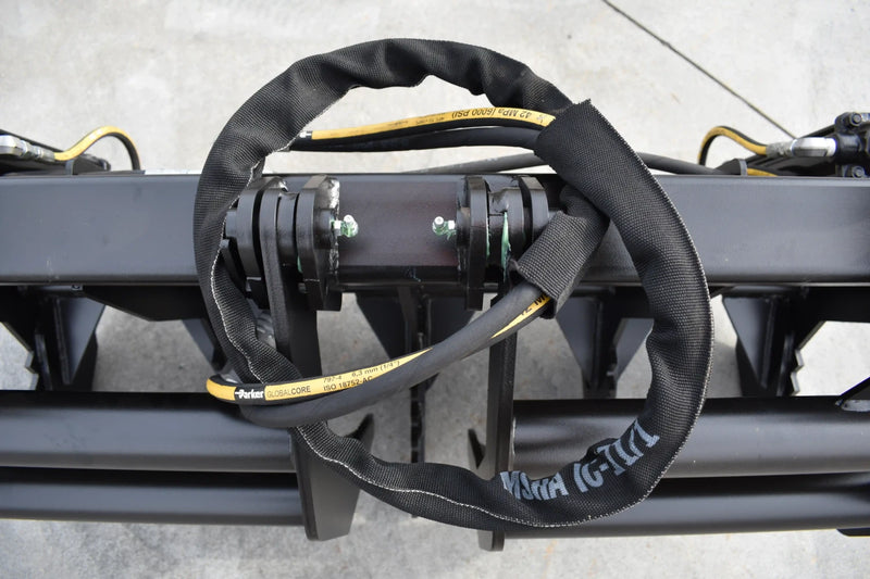Mini Skid Steer Vertical Root Grapple — 36"–48" | Hydraulic | Independent Tines | 3/8" Steel | Toro Dingo & Bobcat MT50