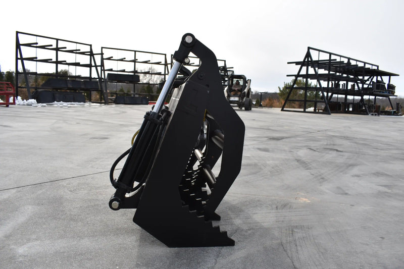 Mini Skid Steer Vertical Root Grapple — 36"–48" | Hydraulic | Independent Tines | 3/8" Steel | Toro Dingo & Bobcat MT50