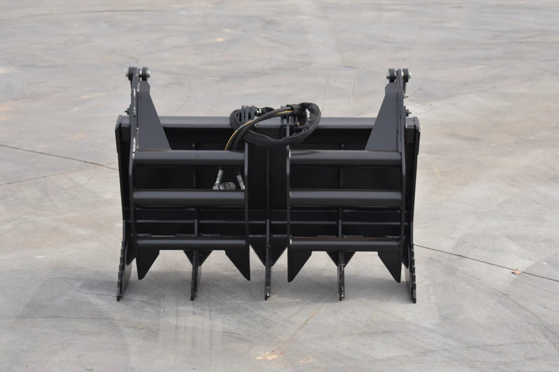Mini Skid Steer Vertical Root Grapple — 36"–48" | Hydraulic | Independent Tines | 3/8" Steel | Toro Dingo & Bobcat MT50
