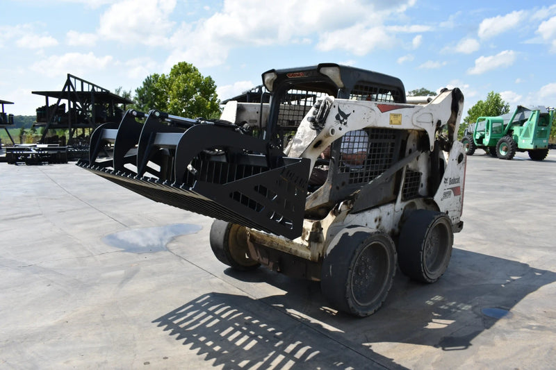 Rock Grapple | Compact Tractor Attachment | Hydraulic | Independent Tines | 3/8" Steel | 3-3/8" Tine Spacing | Quick Attach | 60"–84"