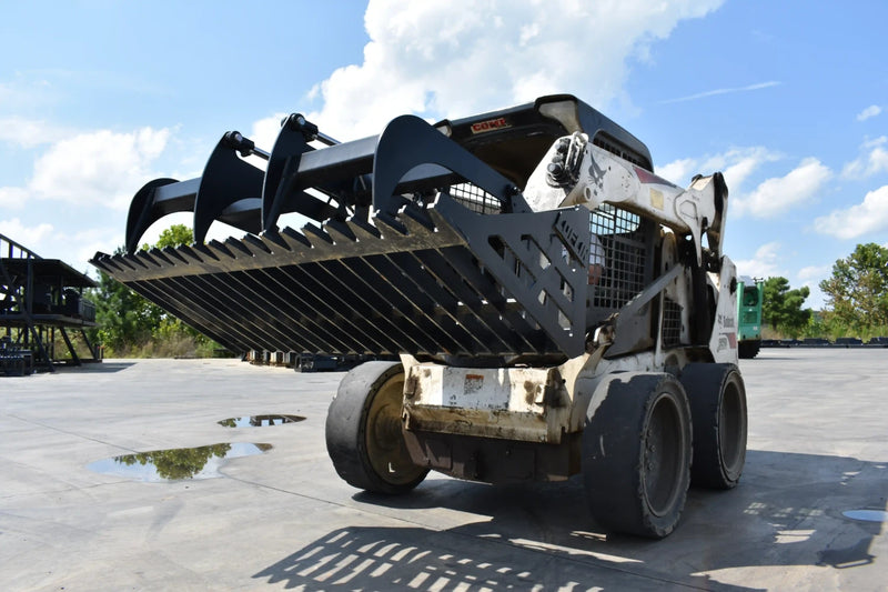 Rock Grapple | Compact Tractor Attachment | Hydraulic | Independent Tines | 3/8" Steel | 3-3/8" Tine Spacing | Quick Attach | 60"–84"