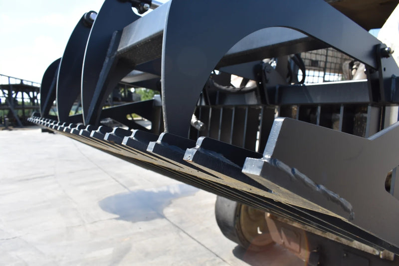 Rock Grapple | Compact Tractor Attachment | Hydraulic | Independent Tines | 3/8" Steel | 3-3/8" Tine Spacing | Quick Attach | 60"–84"