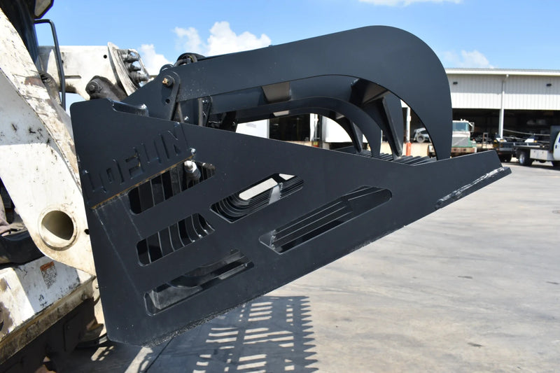 Rock Grapple | Compact Tractor Attachment | Hydraulic | Independent Tines | 3/8" Steel | 3-3/8" Tine Spacing | Quick Attach | 60"–84"