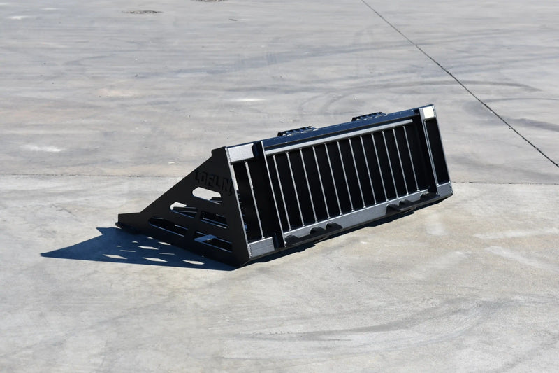 Rock Bucket | Skid Steer Attachment | Skeleton Style | 3/8" Steel | 3-3/8" Tine Spacing | Sifting & Sorting | 60"–96"