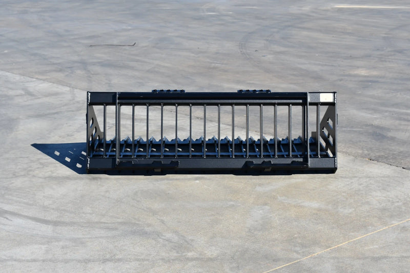 Rock Bucket | Skid Steer Attachment | Skeleton Style | 3/8" Steel | 3-3/8" Tine Spacing | Sifting & Sorting | 60"–96"