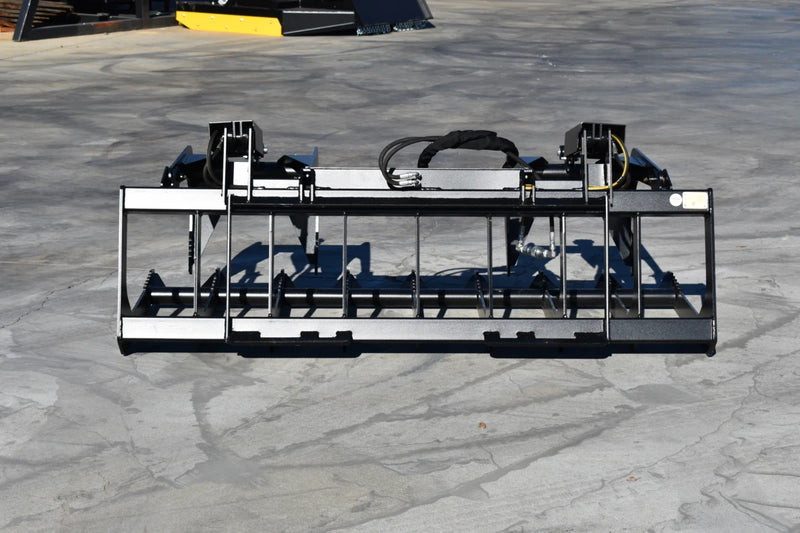 Root Grapple | Compact Tractor Attachment | Hydraulic | Up to 40 HP | Independent Tines | 3/8" Steel | Dual Grapples | Quick Attach | 54"–72"