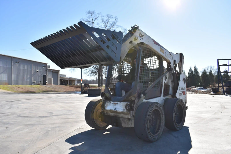 Rock Bucket | Skid Steer Attachment | Skeleton Style | 3/8" Steel | 3-3/8" Tine Spacing | Sifting & Sorting | 60"–96"