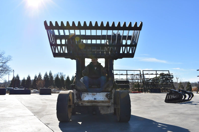 Rock Bucket | Skid Steer Attachment | Skeleton Style | 3/8" Steel | 3-3/8" Tine Spacing | Sifting & Sorting | 60"–96"