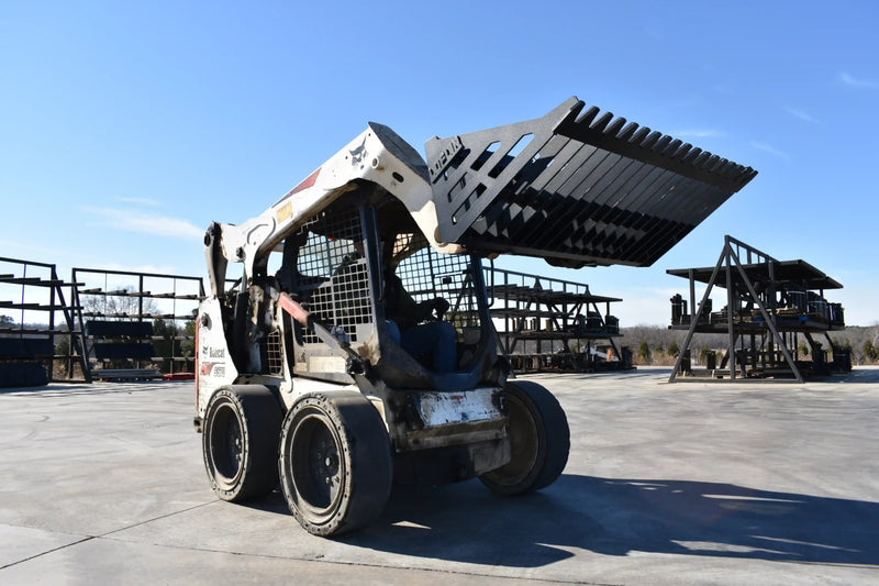 Rock Bucket | Skid Steer Attachment | Skeleton Style | 3/8" Steel | 3-3/8" Tine Spacing | Sifting & Sorting | 60"–96"