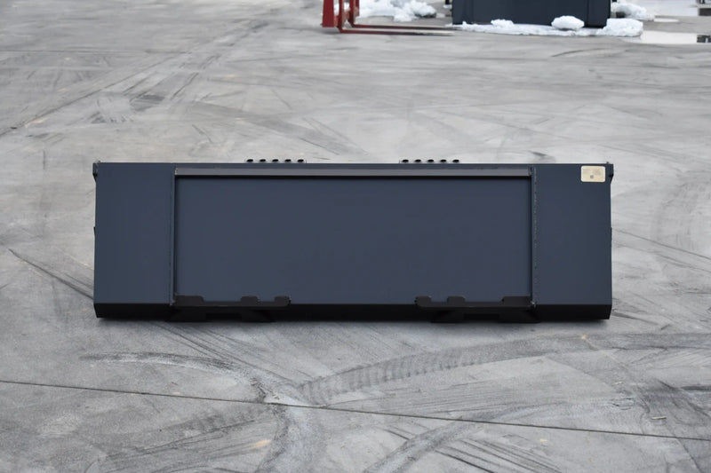 Low Profile Skid Steer Bucket | Skid Steer Attachment | Up to 70 HP | 3/16" Steel | 3/4" x 6" Cutting Edge | Wear Bars | With or Without Teeth | 60"–84"