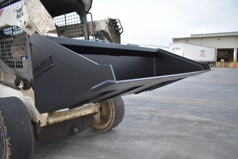 Low Profile Skid Steer Bucket | Skid Steer Attachment | Up to 70 HP | 3/16" Steel | 3/4" x 6" Cutting Edge | Wear Bars | With or Without Teeth | 60"–84"
