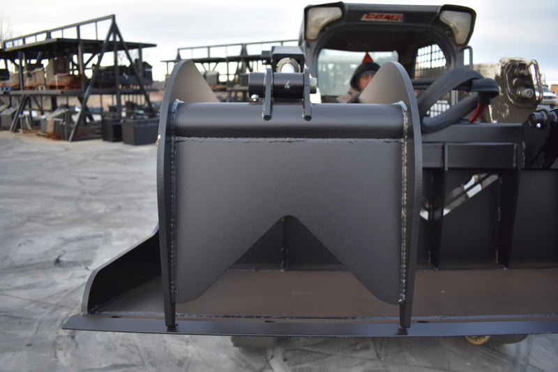 Grapple Bucket | Skid Steer Attachment | Hydraulic | 9,500 lb Grapple Force | Independent Tines | 3/4" x 6" Cutting Edge | Up to 75 HP | Quick Attach | 60"–84"