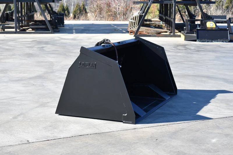 Skid Steer Front Dump Bucket – Extended Reach for Tall Truck Loading