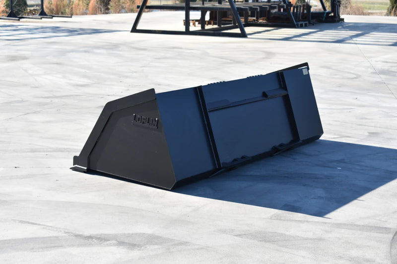 Litter Bucket | Skid Steer Attachment | High Capacity | 3/16" Steel | 3/4" x 6" Cutting Edge | Wear Bars | Optional Bolt-On Reversible Edge | 48"–120"