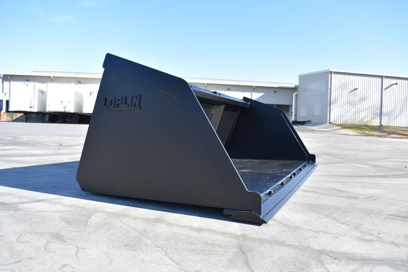Litter Bucket | Skid Steer Attachment | High Capacity | 3/16" Steel | 3/4" x 6" Cutting Edge | Wear Bars | Optional Bolt-On Reversible Edge | 48"–120"