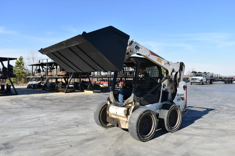 Litter Bucket | Skid Steer Attachment | High Capacity | 3/16" Steel | 3/4" x 6" Cutting Edge | Wear Bars | Optional Bolt-On Reversible Edge | 48"–120"