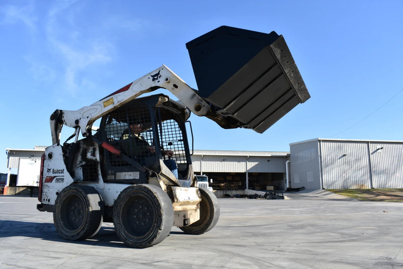 Litter Bucket | Skid Steer Attachment | High Capacity | 3/16" Steel | 3/4" x 6" Cutting Edge | Wear Bars | Optional Bolt-On Reversible Edge | 48"–120"