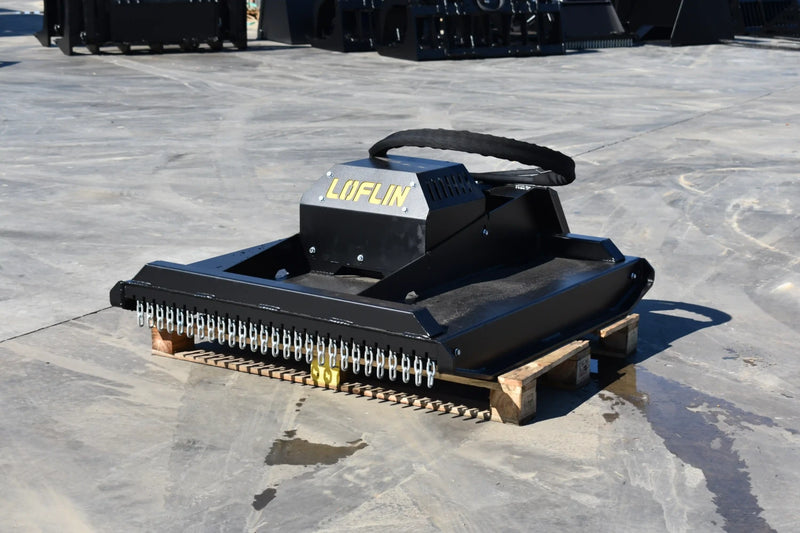 Brush Cutter | Mini Skid Steer Attachment | Hydraulic | Bi-Directional | Forged Steel Blades | 3/16" Steel Deck | Toro Dingo & Bobcat MT50 Compatible | 36"–50"