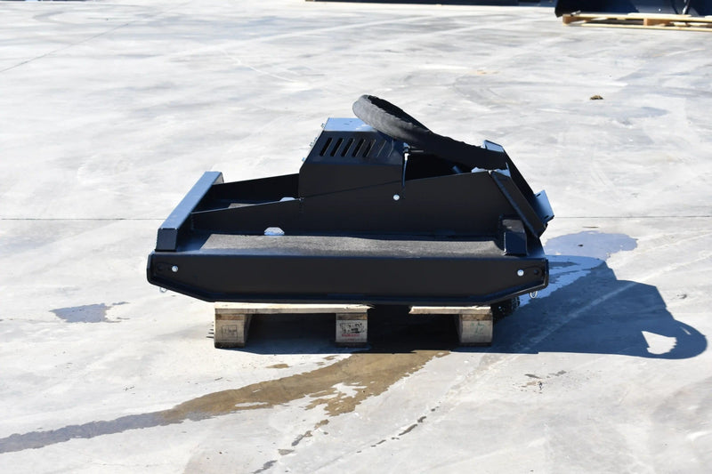 Brush Cutter | Mini Skid Steer Attachment | Hydraulic | Bi-Directional | Forged Steel Blades | 3/16" Steel Deck | Toro Dingo & Bobcat MT50 Compatible | 36"–50"