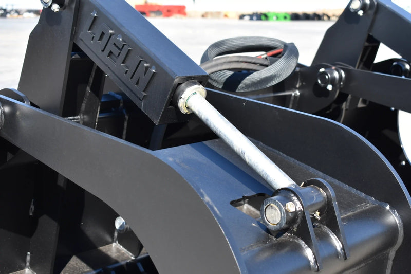Standard Duty Rock Grapple | Skid Steer Attachment | Hydraulic | 1/2" Steel Tines | 3" Tine Spacing | 2" x 10" Cylinders | Quick Attach | 66"–84"