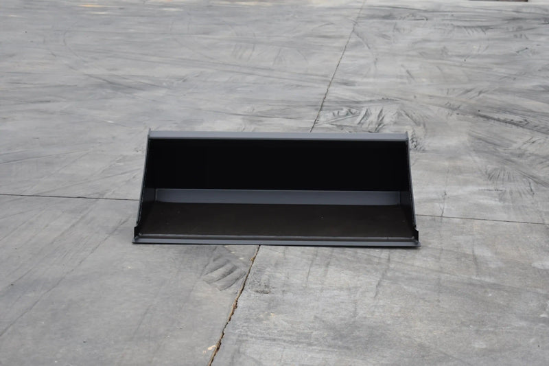 Low Profile Bucket for Compact Tractor | 50 HP & Under | 3/16" Sides & Bottom | Wear Bars | Smooth or Tooth