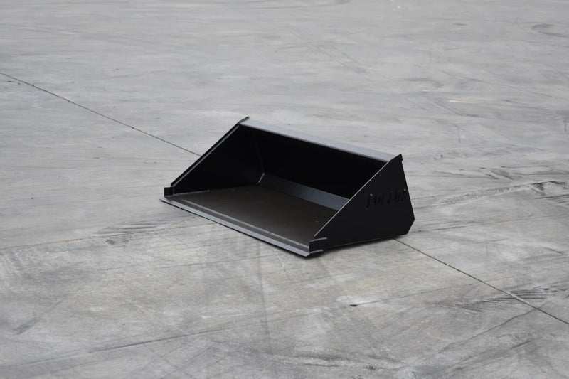 Low Profile Bucket for Compact Tractor | 50 HP & Under | 3/16" Sides & Bottom | Wear Bars | Smooth or Tooth