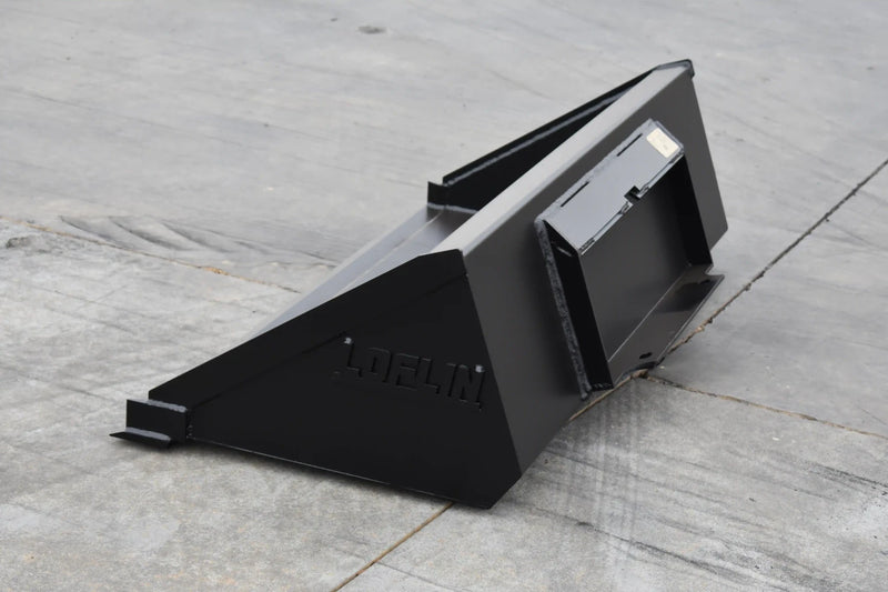 Low Profile Bucket for Compact Tractor | 50 HP & Under | 3/16" Sides & Bottom | Wear Bars | Smooth or Tooth