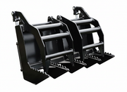 Mini Skid Steer and Compact Tractor Vertical Root Grapple