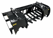 Slightly angled RTG black stinger attachment detached from tractor