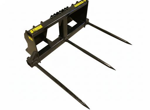 Bale Spears Skid Steer Attachment