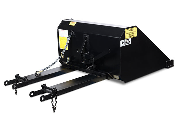 Self-Dump Forklift Bucket for Forklifts | 45"-84" | 0.25-1 Cubic Yard | Manual & Hydraulic | Star Industries