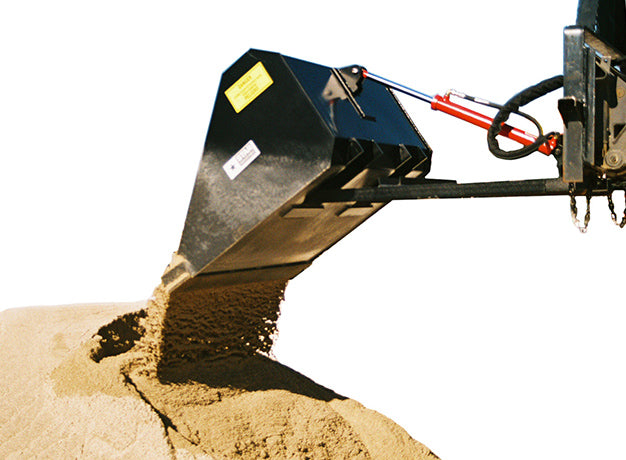 Self-Dump Forklift Bucket for Forklifts | 45"-84" | 0.25-1 Cubic Yard | Manual & Hydraulic | Star Industries