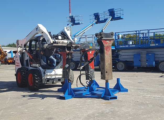 Hydraulic Hammer Stand for Hydraulic Breakers | Heavy-Gauge Steel | Protective Arms | Star Industries
