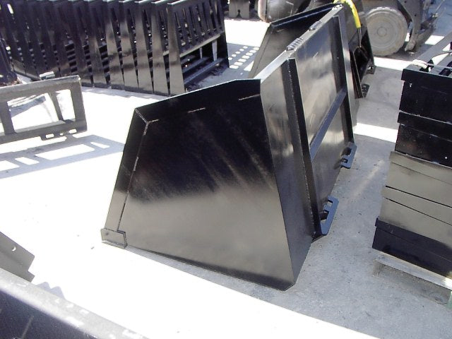 Turkey Litter Bucket | Skid Steer Attachment | High Capacity | 3/16" Steel | 3/4" x 6" Cutting Edge | 1/2" Wear Bars | Optional Bolt-On Reversible Edge | 48"–120"