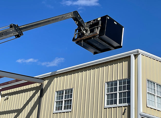 Trash Hopper for Forklift | 5′-7′ | 3/16" Steel | Universal Fork Pocket | Star Industries