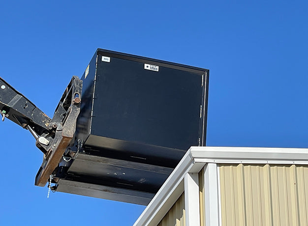 Trash Hopper for Forklift | 5′-7′ | 3/16" Steel | Universal Fork Pocket | Star Industries