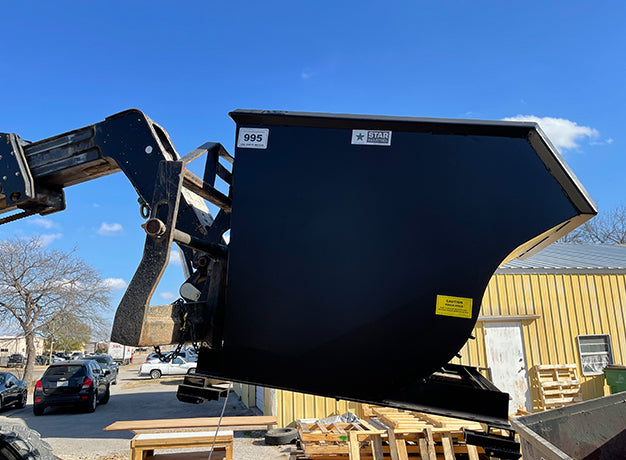 Self-Dumping Trash Hopper for Forklifts | 0.5-2.5 Cu Yd | 4,000 Lb Capacity | Steel Plate Construction | Star Industries