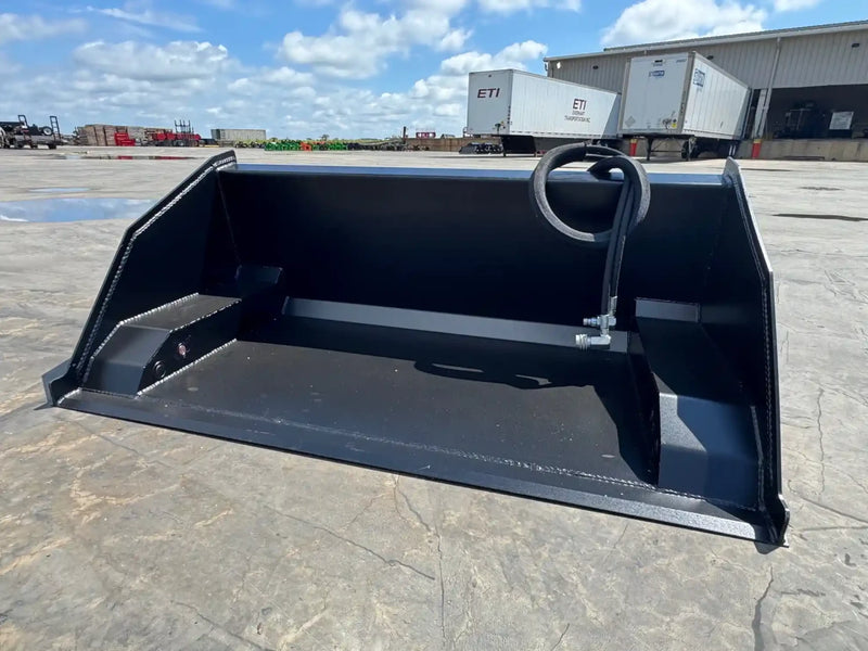 Mini Skid Steer / Compact Tractor Front Dump Bucket – High-Reach Loading for Taller Trucks