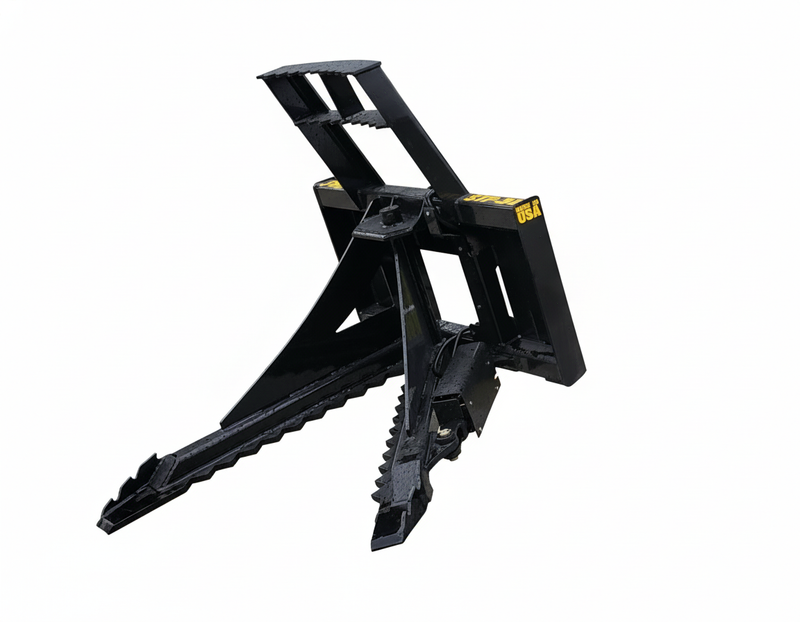 Tree puller on john deere tractor