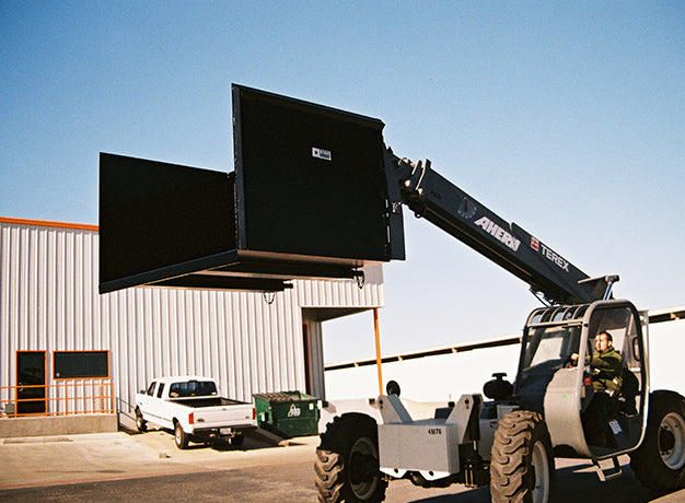 Trash Hopper for Forklift | 5′-7′ | 3/16" Steel | Universal Fork Pocket | Star Industries