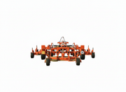 BEFCO CYCLONE SUPER-FLEX tractor finish mower with wide cutting width, ideal for large turf applications.