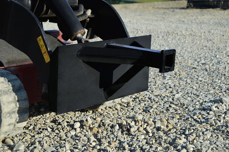 Mini Skid Steer Reese Hitch Adapter – Trailer Positioning and Towing Capability