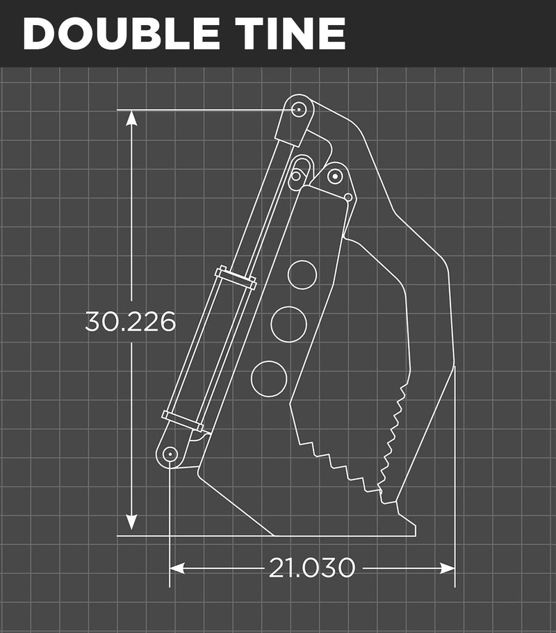 Compact Tractor Vertical Root Grapple Schematic